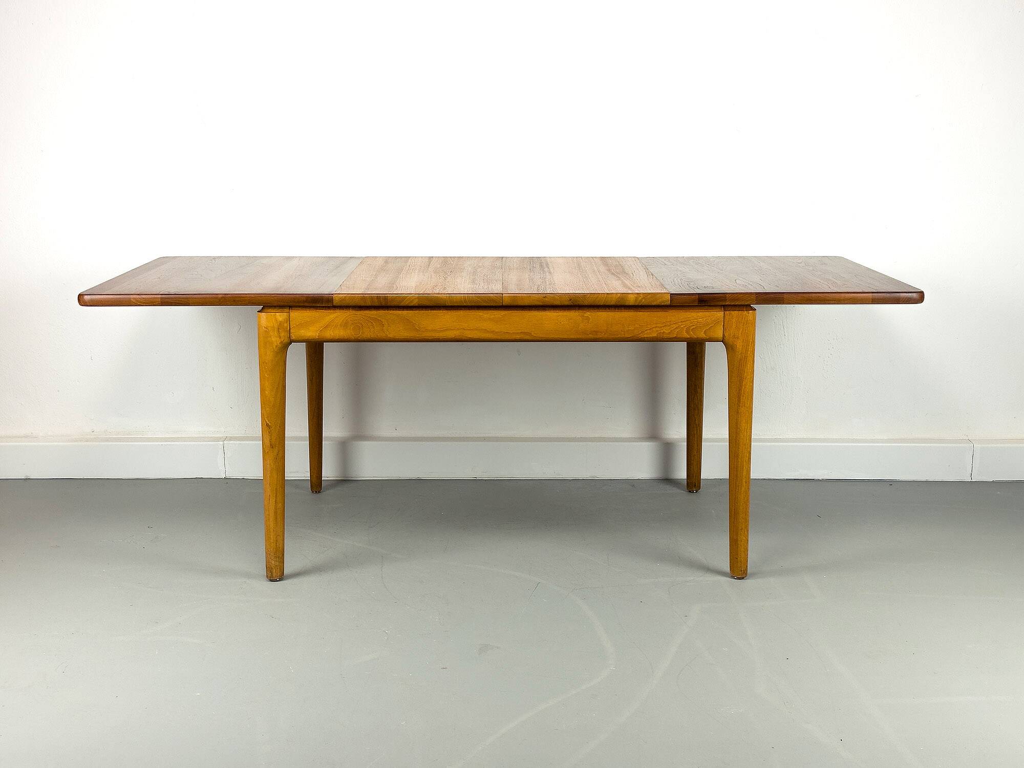 Danish Extendable Solid Teak Dining Table by Glostrup, 1970s