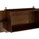 Art Deco wooden wall shelve rack in oak minimalist design