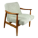 Vintage armchair GFM 300-202 design J.Kedziorek Loft 70s vintage light green