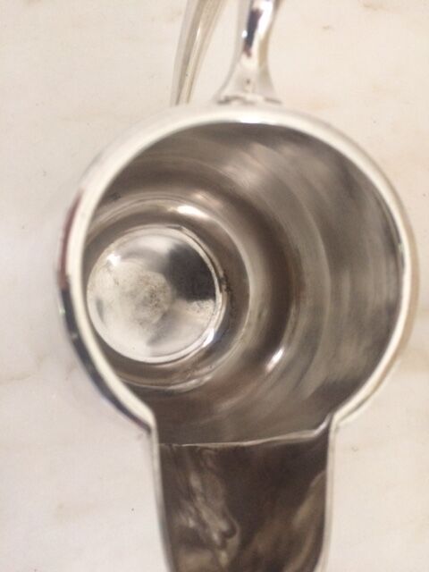 Christofle Art Deco silver metal milk pot