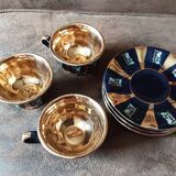 Set of 3 Benju Seramik cups and saucers