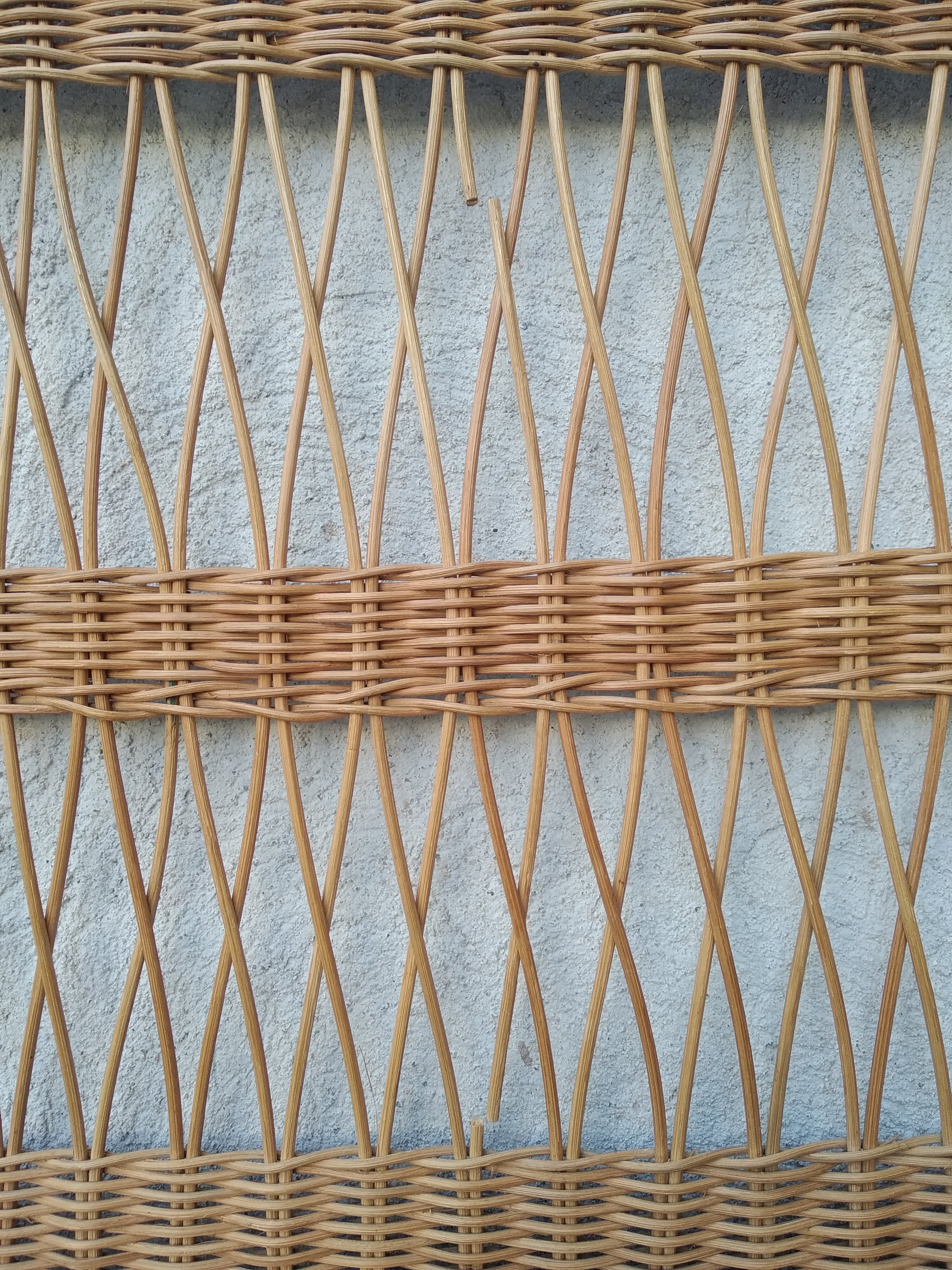 Vintage rattan headboard