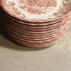 Johnson bros coaching scenes glossy porcelain dessert flat plates diameter: 18,18cm, 8 p