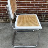 Cesca design chair model b32 in chrome white