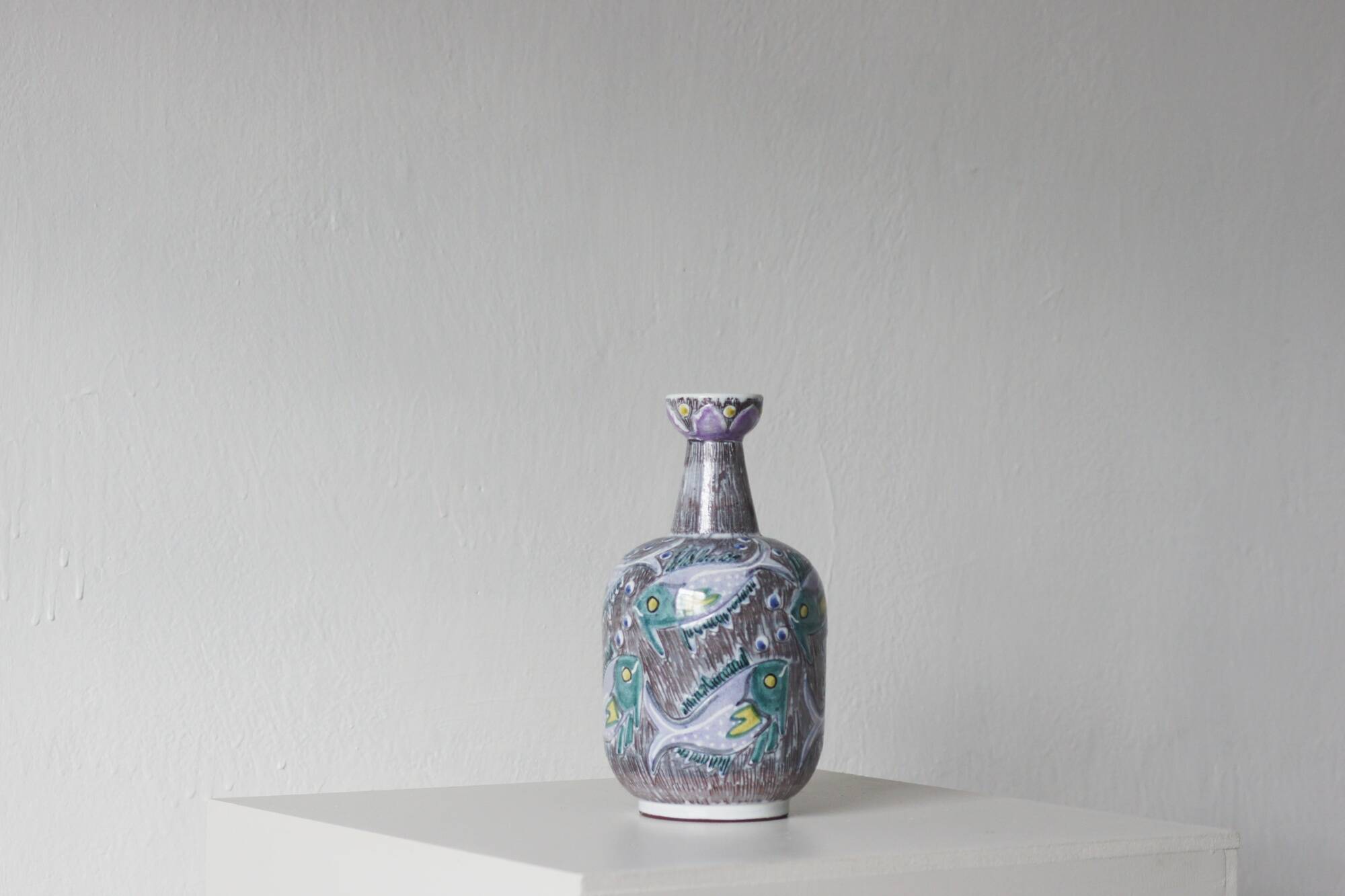 Ceramic Vase from Laholm, Sweden, 1960s
