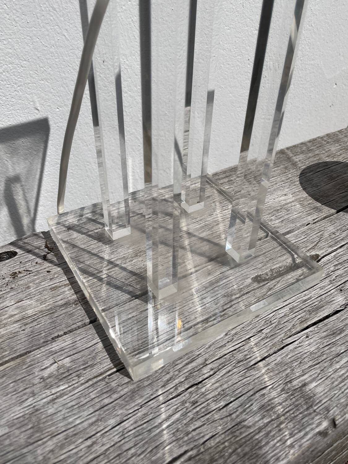 Plexiglas lamp 1970 David Lange