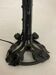 Art Nouveau Art Deco Lamp in wrought iron White globe