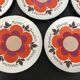8 assiettes à fromage Gien