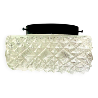Glass flush mount ceiling or wall light