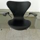 4x chairs by Arne Jacobsen for Fritz Hansen, model 3107 in leather