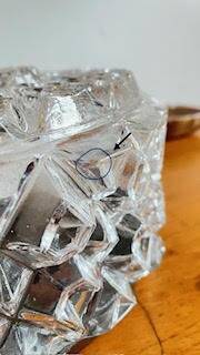 APPLIQUE Semi-Crystal Ceiling Light 1950s