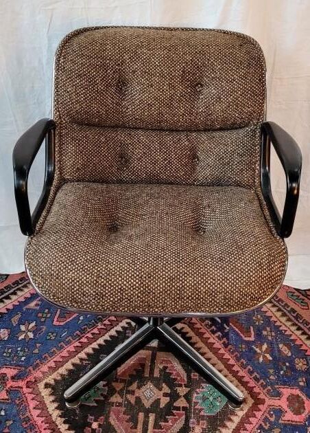 Pollock armchair for Knoll, wool fabrics 70s