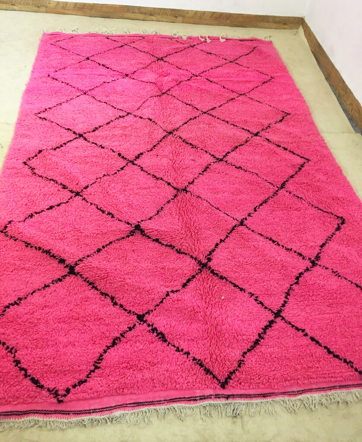 Moroccan pink carpet 295x182cm