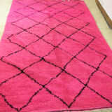Tapis marocain rose 295x182cm
