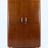 Garde-robe en acier chromé et tubulaire Bauhaus de Hynek Gottwald, années 1940.