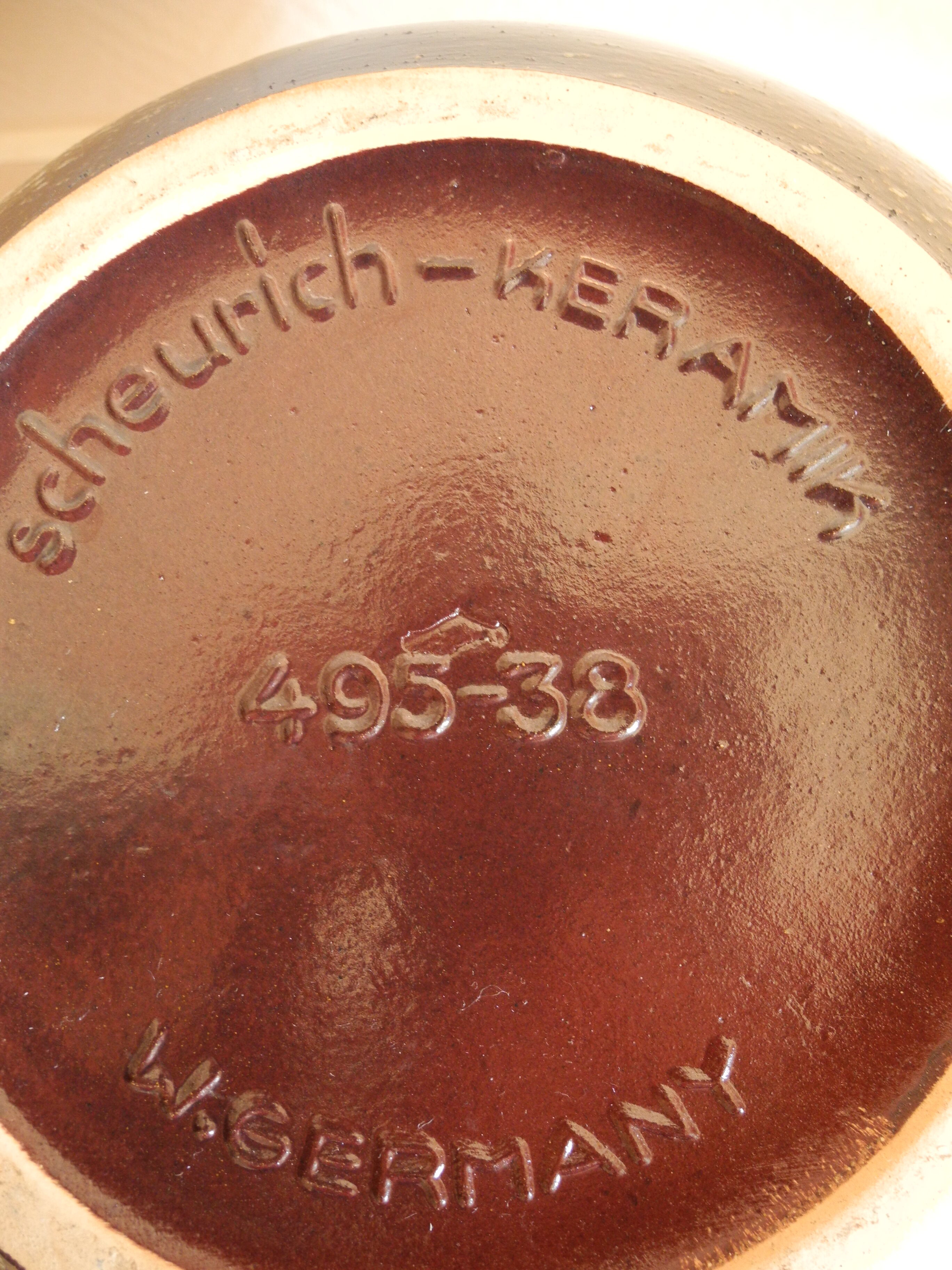 Vintage vase Scheurich Keramik W.Germany 38cm retro decor kitsch shabby chic