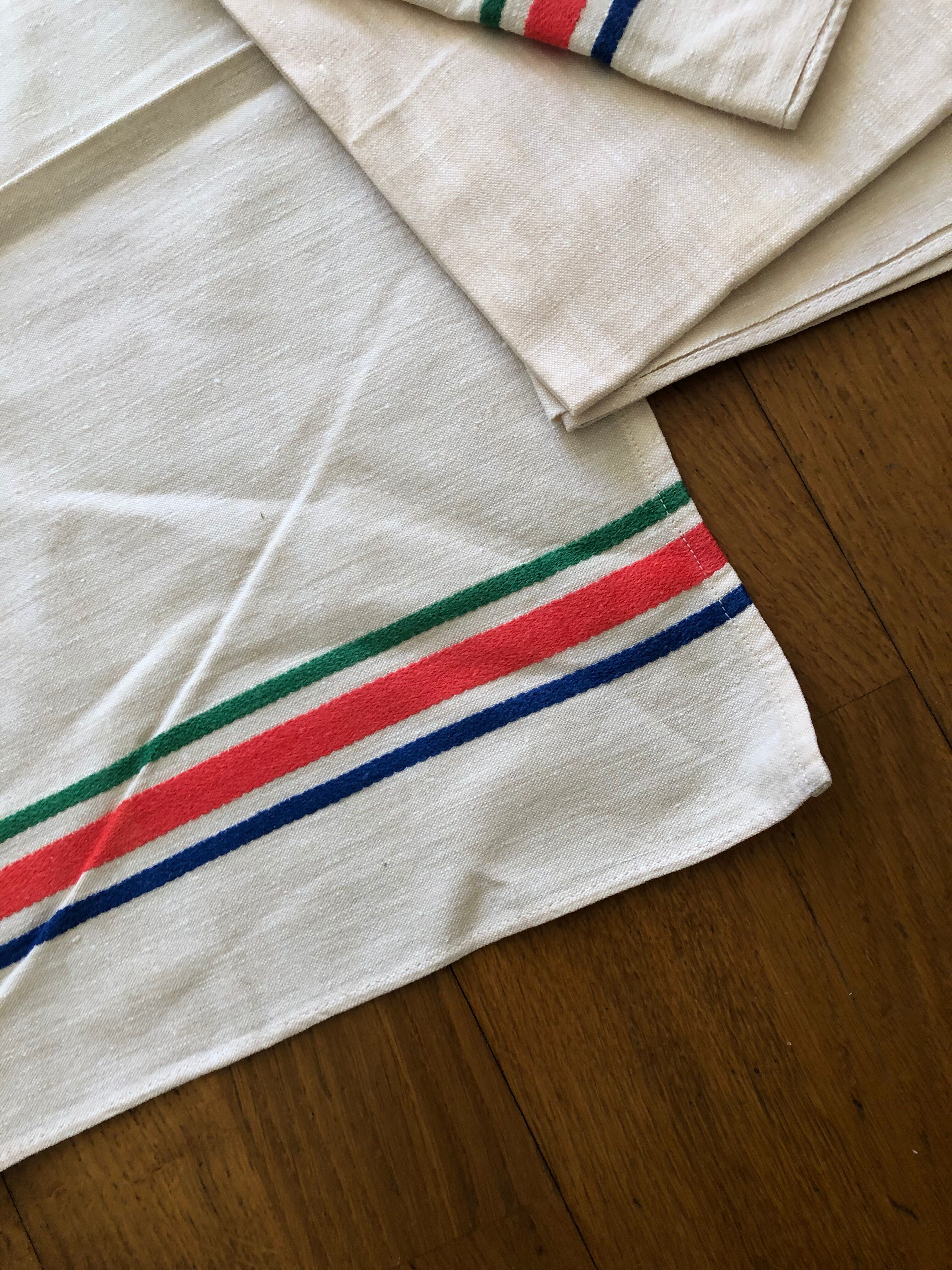 Bayadère tablecloth and 4 towels