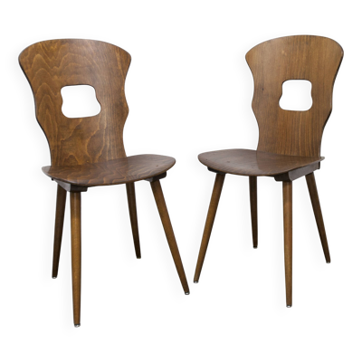 Paire de chaises Baumann  Gentiane 1960