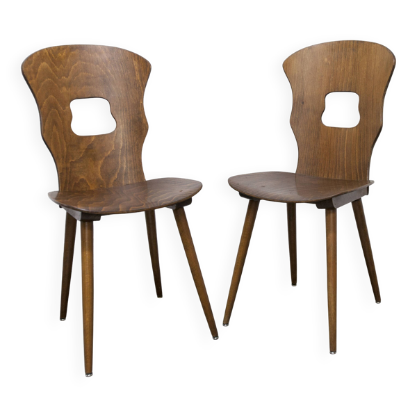 Paire de chaises Baumann Gentiane 1960