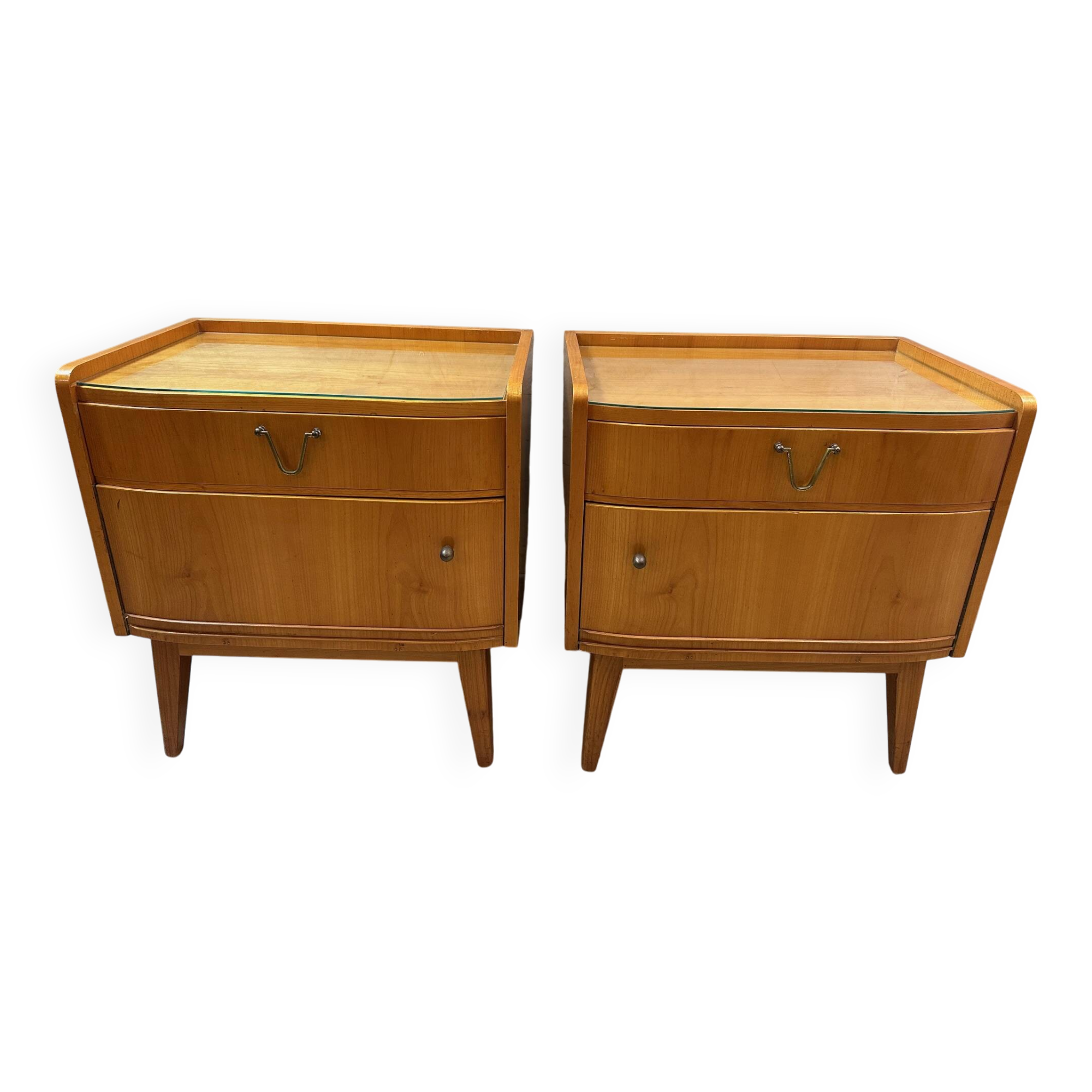 Pair of 1950 bedside tables