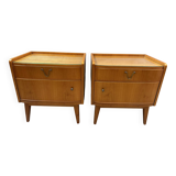 Pair of 1950 bedside tables