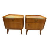 Pair of 1950 bedside tables