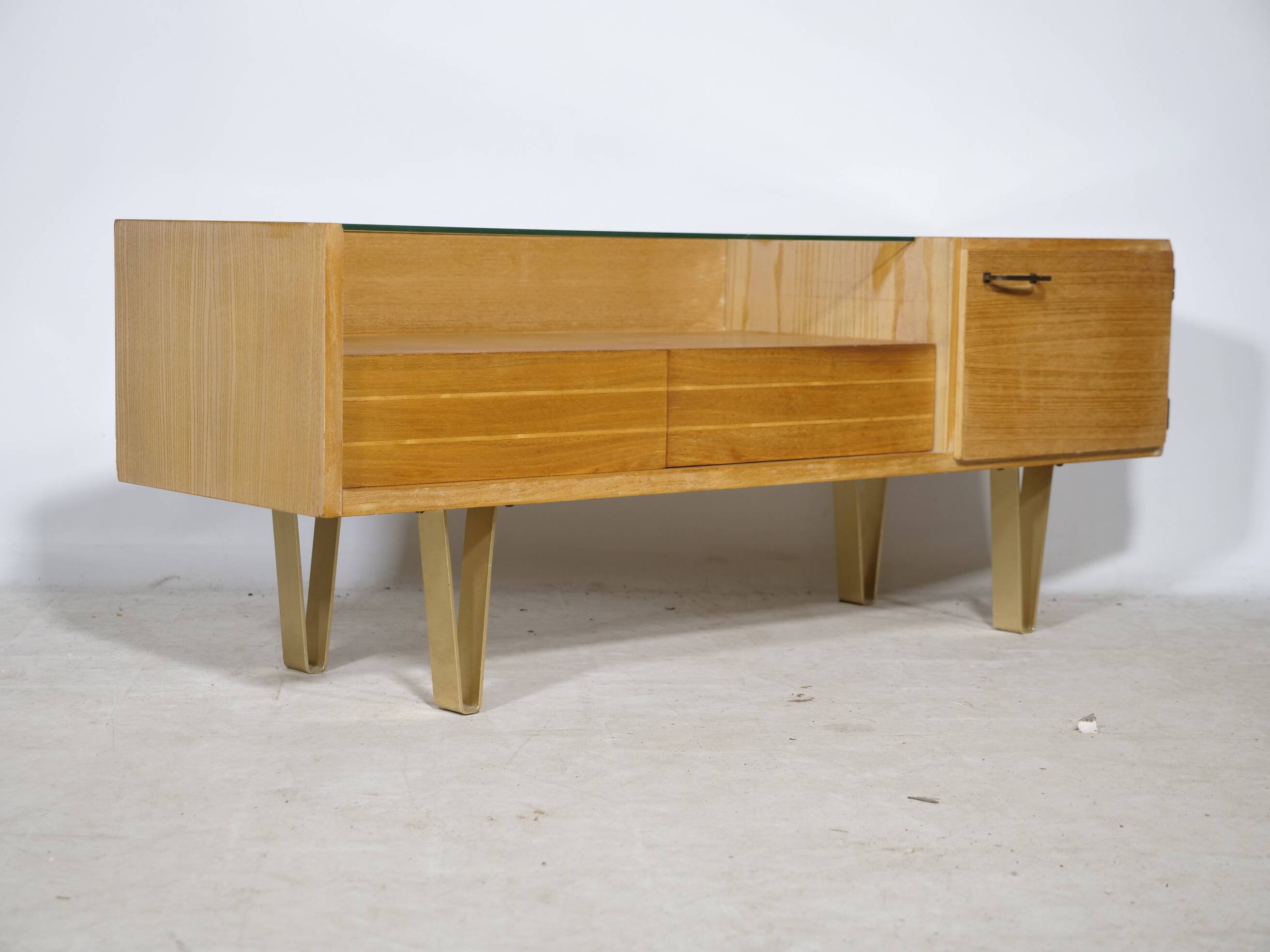 Mid-Century Design Lowboard with Original Hairpin Legs from Germany, 1960s