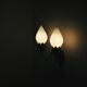Fog & Mørup 2-Arm Brass and Opaline Glass Tulip Wall Lamp