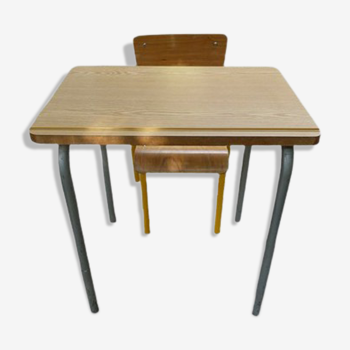 Vintage school desk and chair