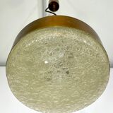 Mid-century Stilnovo brass pendant light from 50s