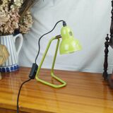 Lampe de Bureau à Poser Tubulaire Verte, Style Années 70s, Vintage