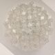 Large rare pagoda glass ceiling lamp by Kalmar, Austria, 1960s.