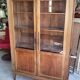 Display cabinet louis xvi style 2 doors in walnut