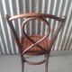 Curved wooden bistro chair