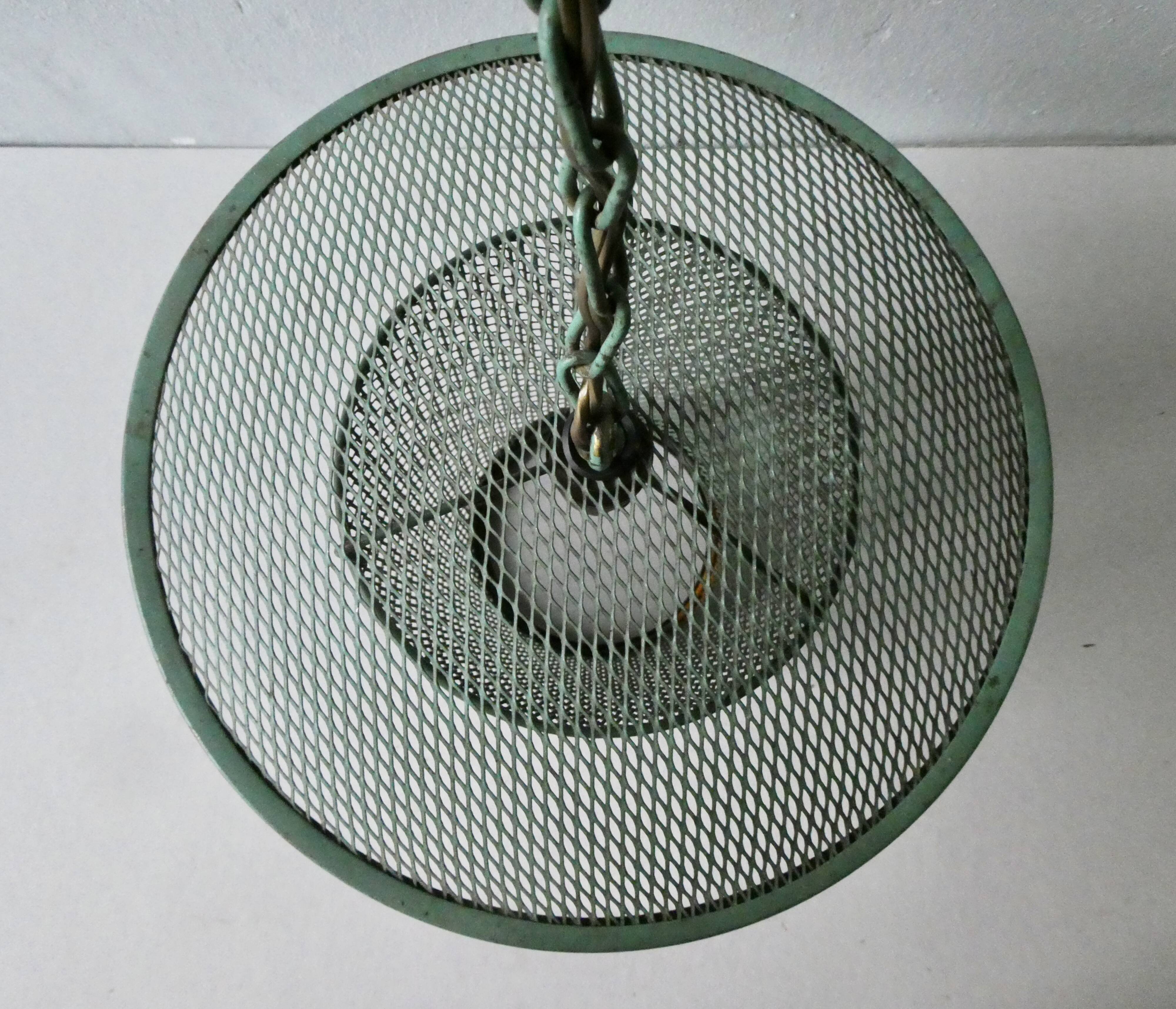 Green expanded metal suspension, 50s-60s