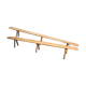 Paire de bancs de ferme en chêne XXL