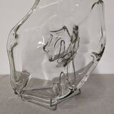 XL Murano glass fruit bowl or empty pocket, 60s-70s