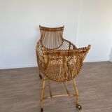 Rattan cradle