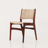 Six chairs by Henning Kjaernulf design, 70s design