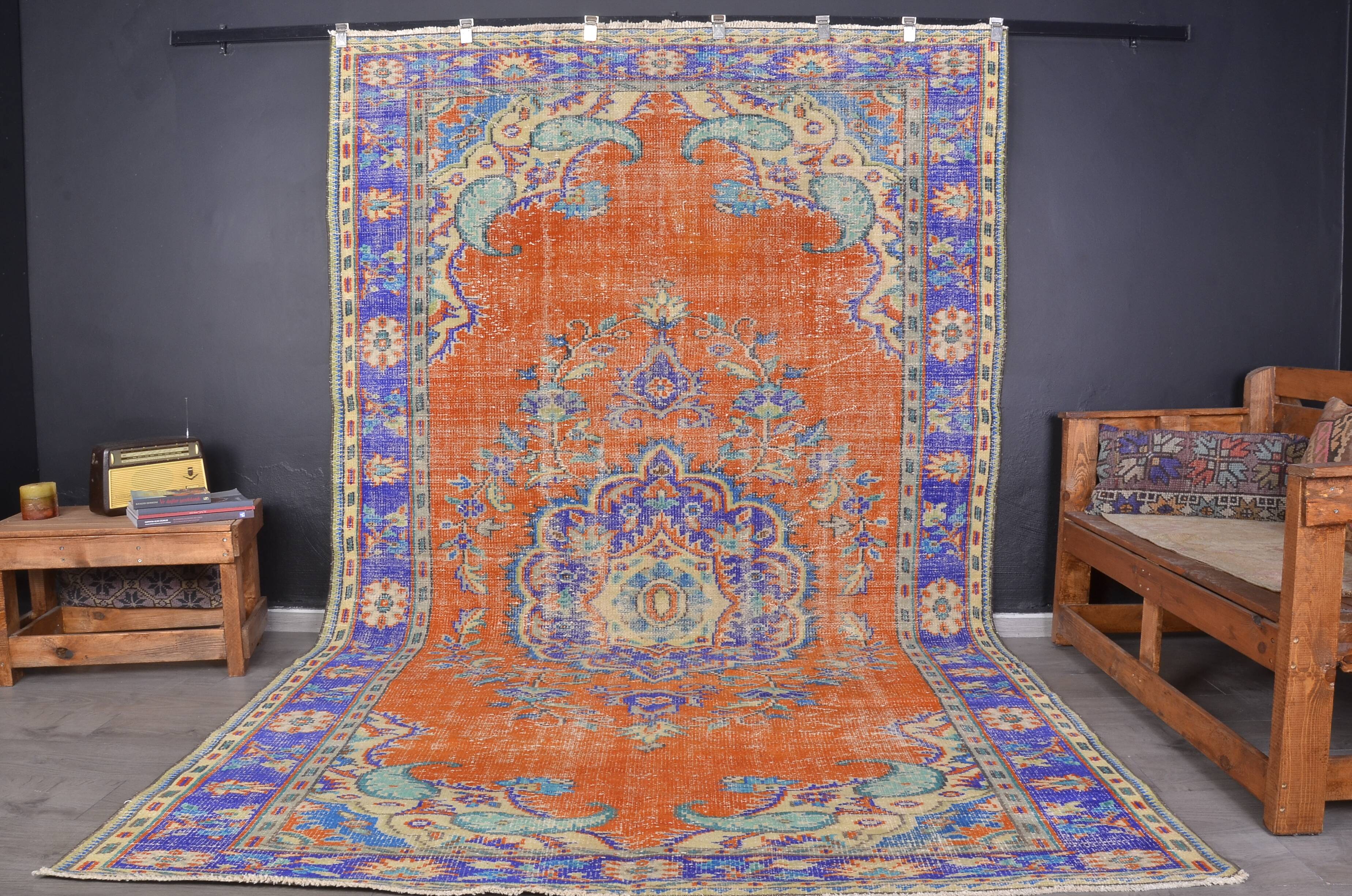 Vintage Oushak Anatolian Rug sku2308