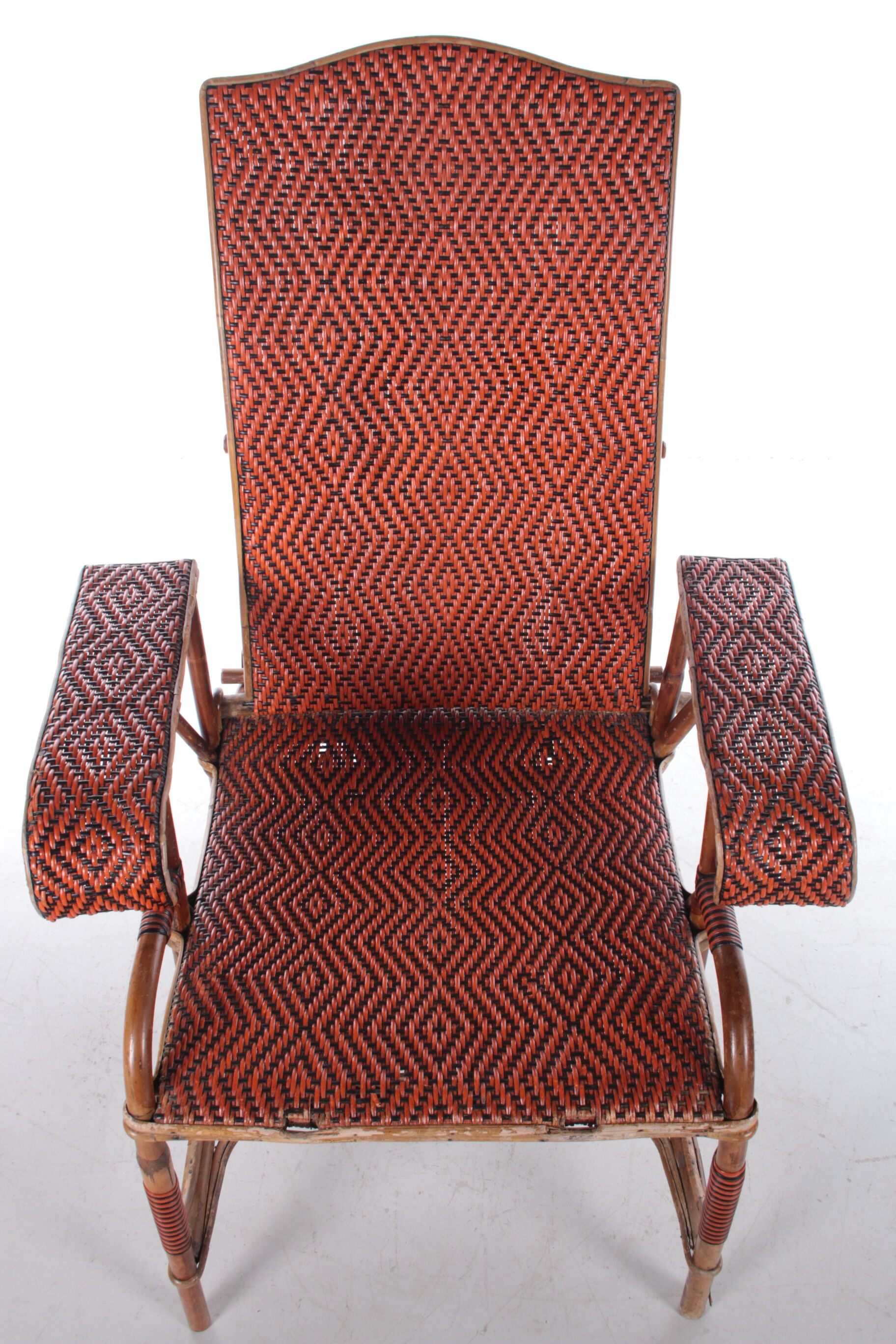 Vintage Rattan and bamboo Lounge chair, 1960s