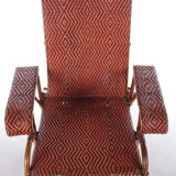 Vintage Rattan and bamboo Lounge chair, 1960s