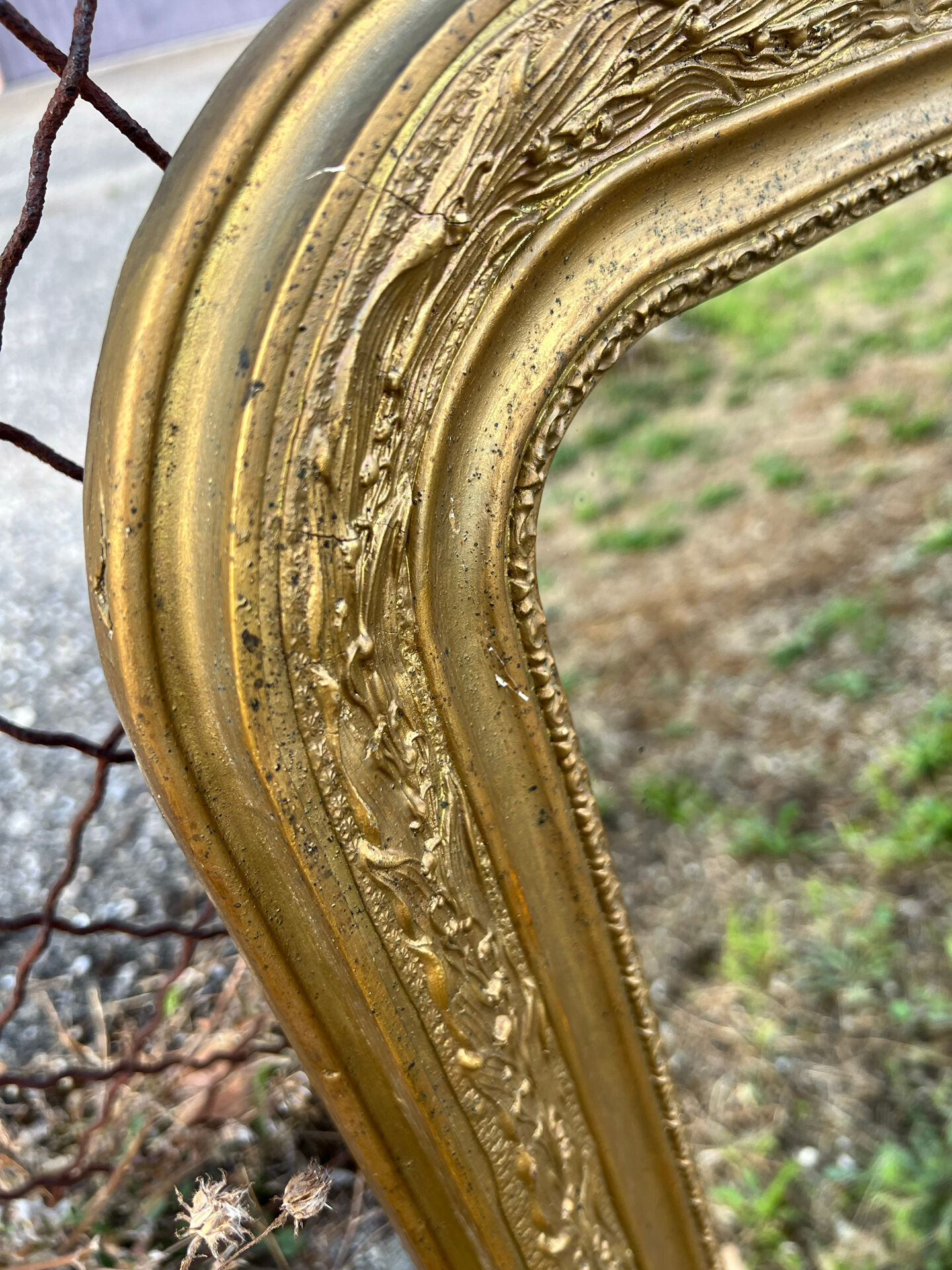 Louis Philippe mirror with a gold frame 69x54cm