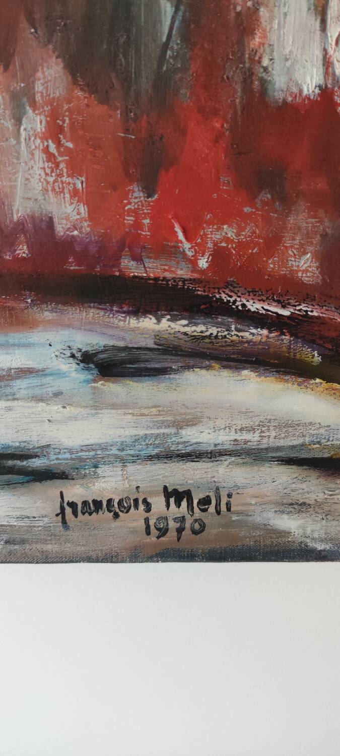 Oil on canvas signed