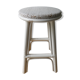 White rattan stool