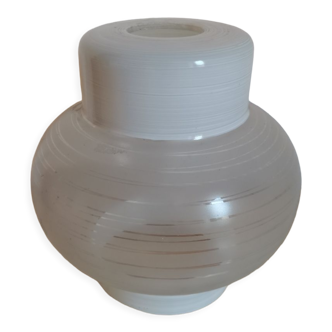 Globe lamp vintage ridged glass