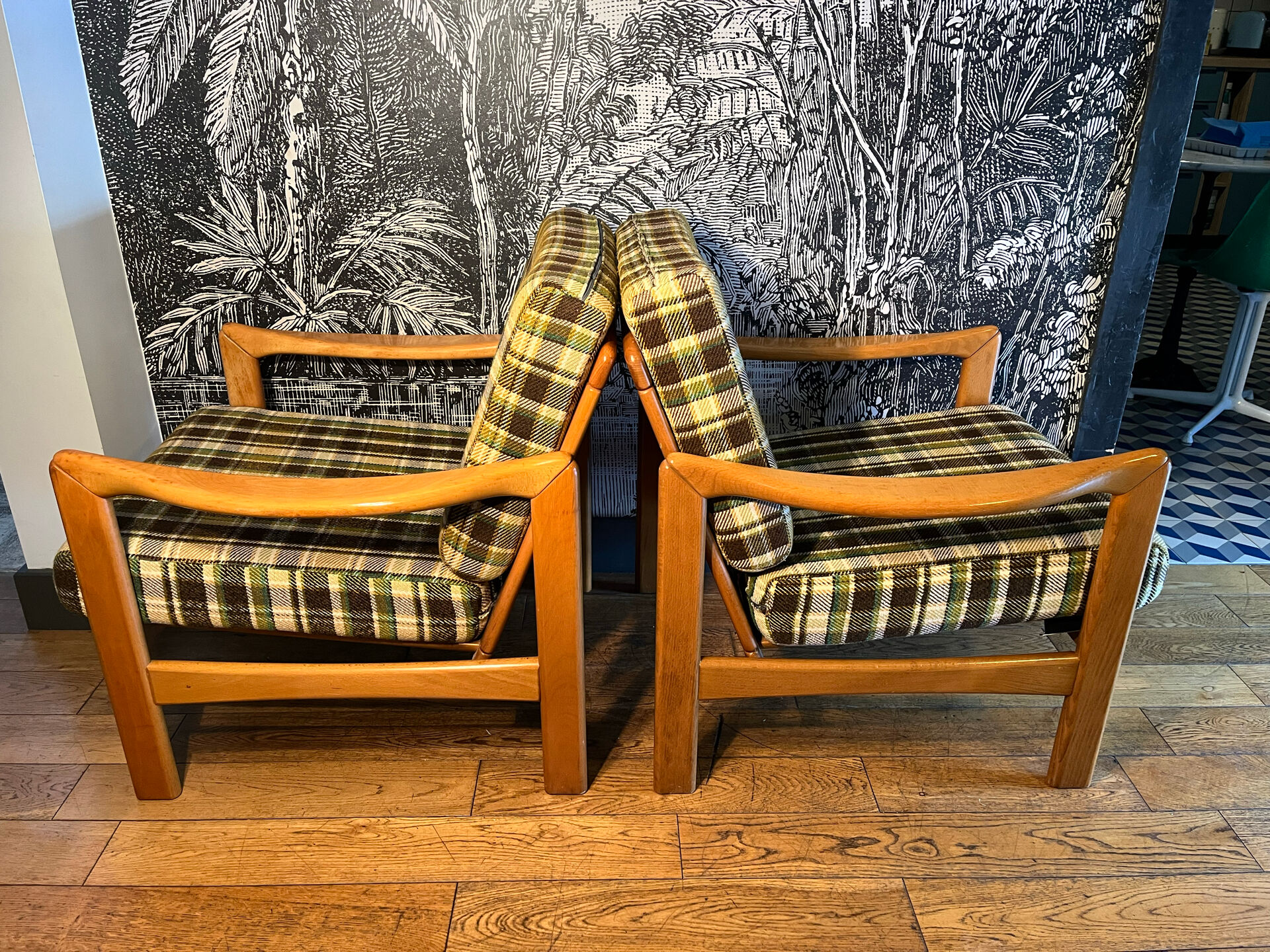 Pair of Scandinavian armchairs