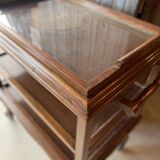 Mahogany serving trolley