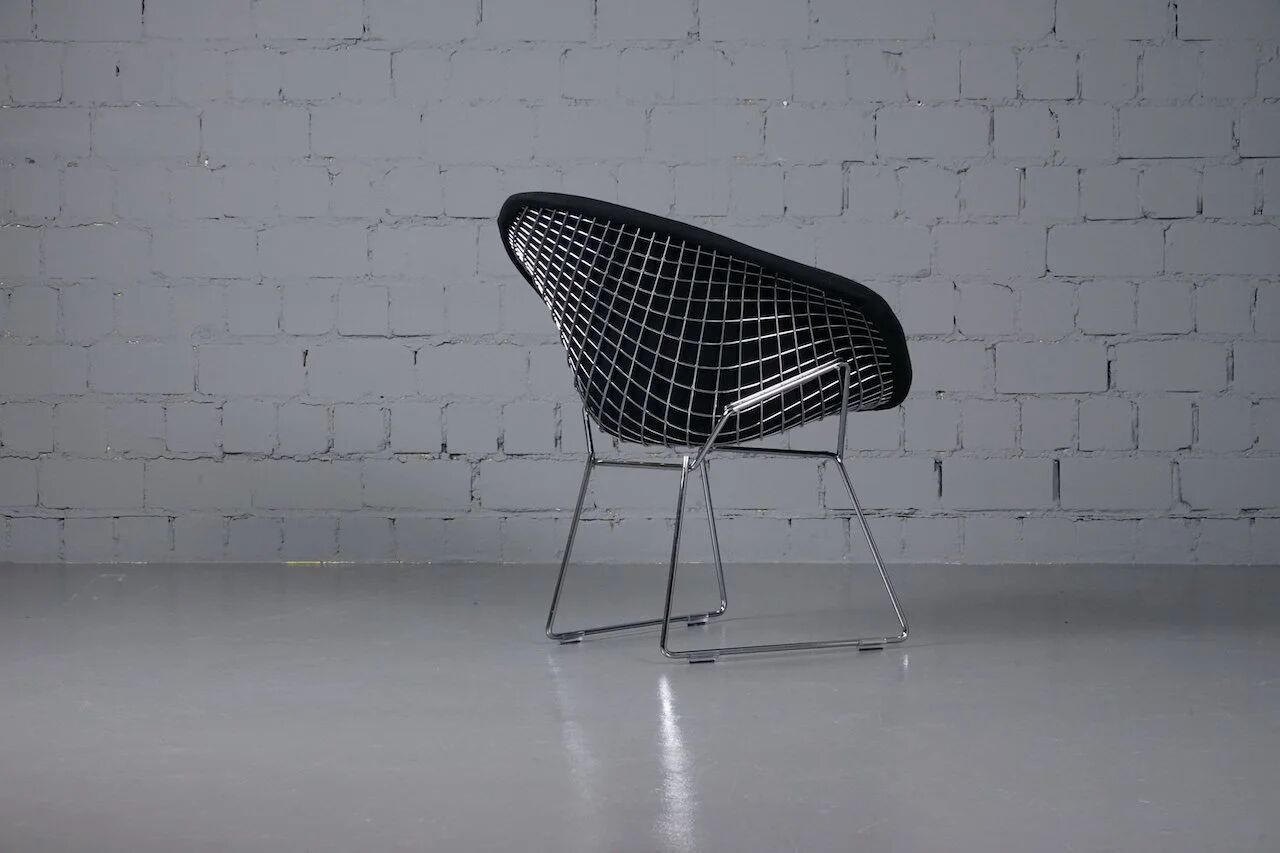 Diamond Chair Model 421 by Harry Bertoia for Knoll Int.