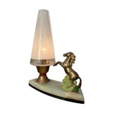 Art deco horse pitched bedside lamp 1930